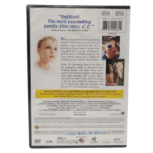 The NeverEnding Story DVD 1984 Widescreen Edition Klaus Doldinger NEW SEALED - Picture 2 of 9